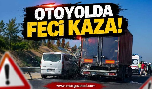 Otoyolda Feci Kaza!
