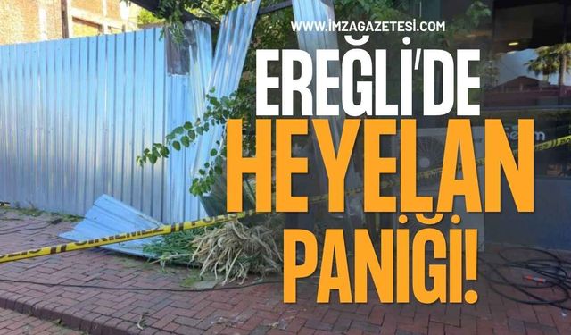 Ereğli'de Heyelan Paniği!