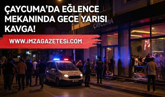Çaycuma’da Eğlence Mekanında Gece Yarısı Kavga!