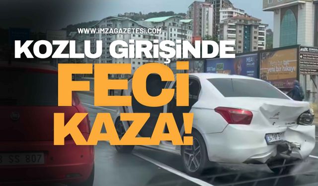 Kozlu Girişinde Feci Kaza!