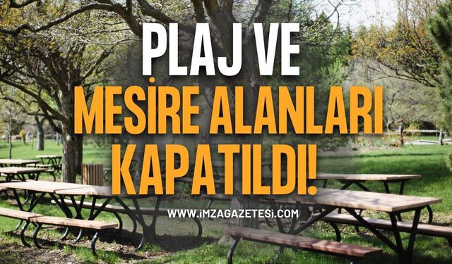 Ereğli'de ​Plaj ve Mesire Alanlarına Geçici Kapatma Kararı