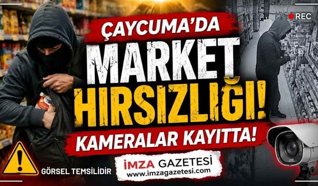 Çaycuma’da Market Hırsızlığı! Kameralar Kayıtta!