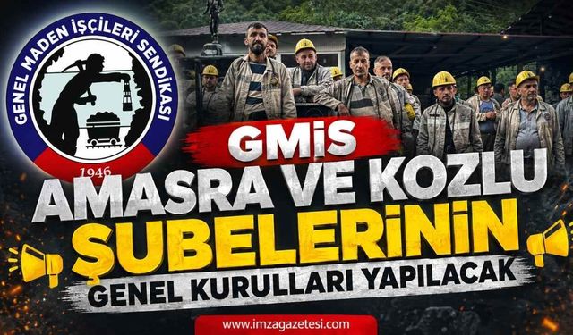 GMİS, Amasra ve Kozlu Şubelerinin Genel Kurulları Yapılacak