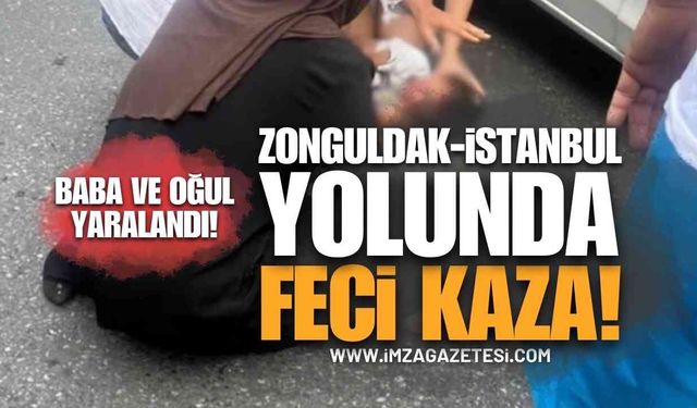 Ereğli-Alaplı Yolunda Faciadan Dönüldü: Otomobil Baba ve Oğulu Ağır Yaraladı!