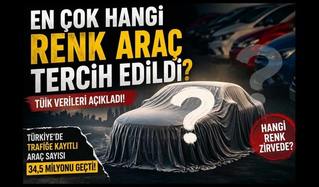 TÜİK Verileri Açıkladı! En Çok Hangi Renk Araç Tercih Edildi?