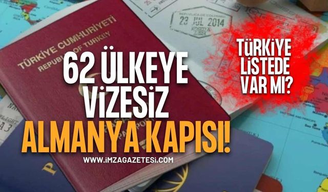 62 Ülkeye Vizesiz Almanya Kapısı Açıldı! Türkiye Listede Var Mı?
