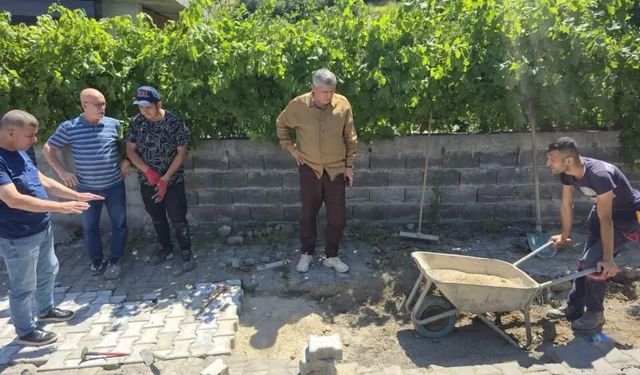 Başkan Sahadaki Çalışmaları Denetledi!