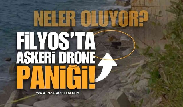 Zonguldak Filyos Sahilinde Askeri Drone Alarmı!
