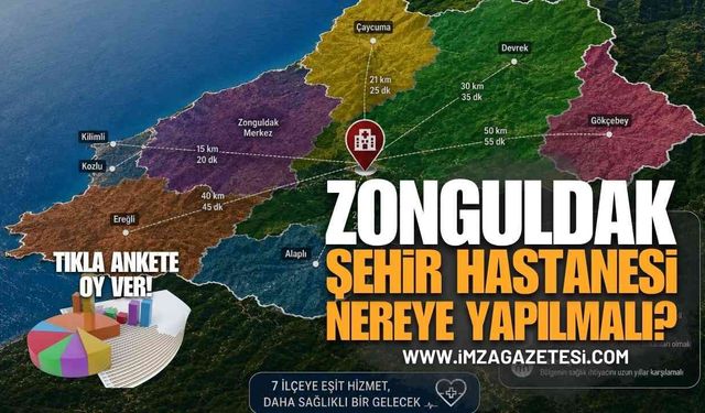 Zonguldak Şehir Hastanesi Nereye Yapılmalı? (Alaplı, Çaycuma, Devrek, Ereğli, Gökçebey, Kilimli, Kozlu)
