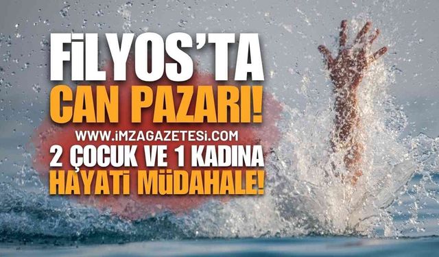 Zonguldak'ta Faciadan Dönüldü: Filyos'ta Akıntıya Kapılan Anne ve İki Çocuğu Ölümden Döndü!