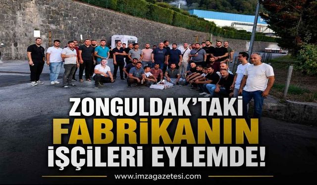Zonguldak'taki Fabrikanın İşçileri Eylemde!