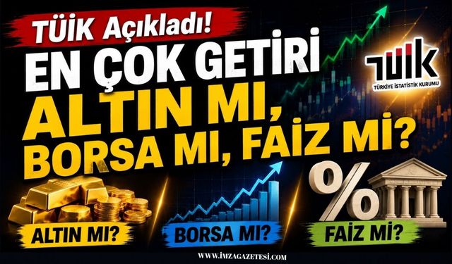 TÜİK Açıkladı! En Çok Getiri Altın mı, Borsa mı, Faiz mi?