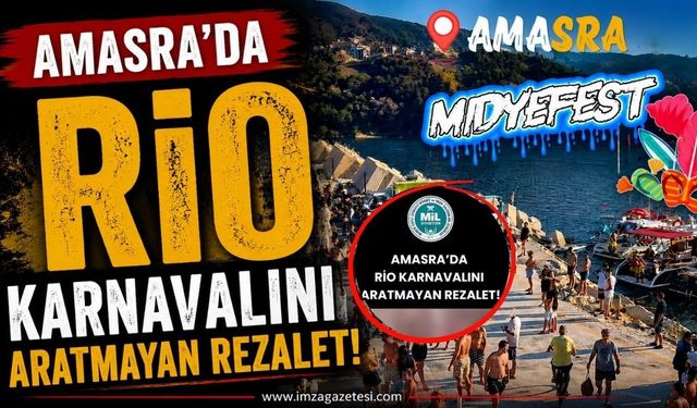 "Amasra'da Rio Karnavalını Aratmayan Rezalet"