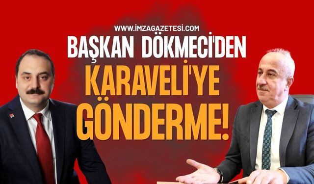 Başkan Altuğ Dökmeci'den Asfalt Dökerken Necdet Karaveli'ye Gönderme!