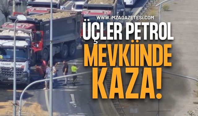 Üçler Petrol Mevkiinde Kaza!