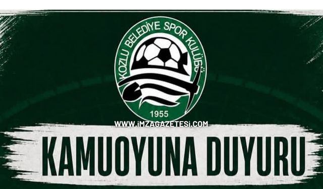 Kozlu Belediyespor’dan Transfer Açıklaması: Şeffaf ve İlkeli Duruşumuzdan Taviz Vermeyiz