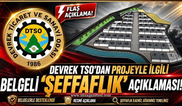 Devrek TSO'dan Projeyle ilgili belgeli "Şeffaflık" açıklaması!