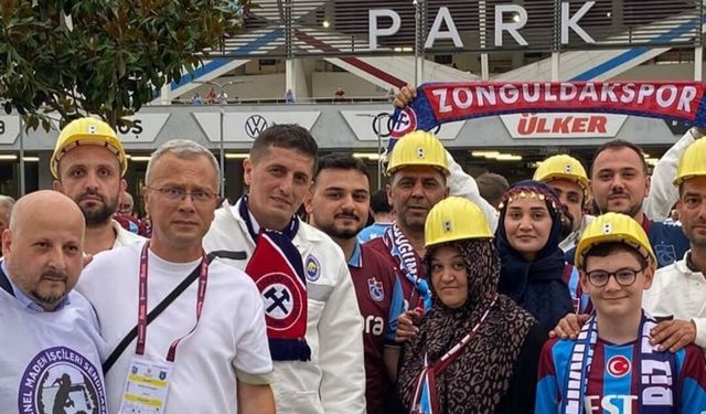 Emeğin Çocukları Trabzon'da! Madenciler Tribünde Gönülleri Fethetti.
