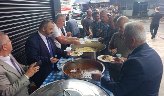 Acılık Sanayi Sitesi’nde Birlik Sofrası Kuruldu: Esnafa Ahi Pilavı İkram Edildi
