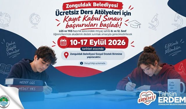 Eğitimde Fırsat Eşitliği İçin Zonguldak Belediyesi’nden Dev Adım: Ücretsiz Ders Atölyeleri Başlıyor