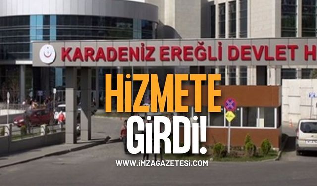 Kdz. Ereğli Devlet Hastanesi’nde Hizmete Girdi