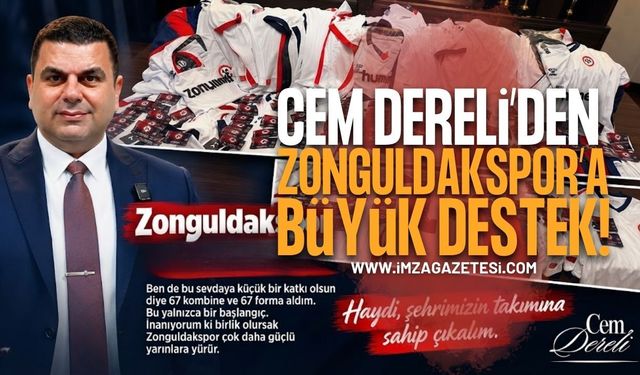 Cem Dereli'den Zonguldakspor'a Büyük Destek