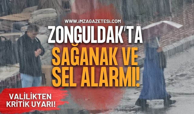 Kritik Uyarı! Zonguldak İçin Kuvvetli Sağanak ve Sel Alarmı!