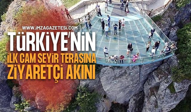 Türkiye'nin İlk Cam Seyir Terasına Ziyaretçi Akını