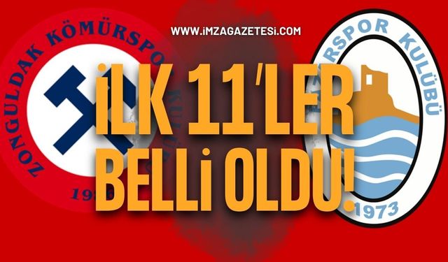 Zonguldakspor Futbol Kulübü ile Pazarspor İlk 11’leri Belli Oldu!