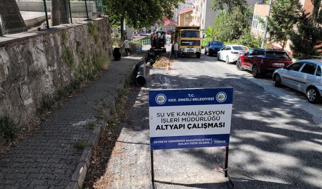 Ereğli’de Sağanak Önlemi: Bağlık Mahallesi’ne Güçlü Yağmurlama Hattı