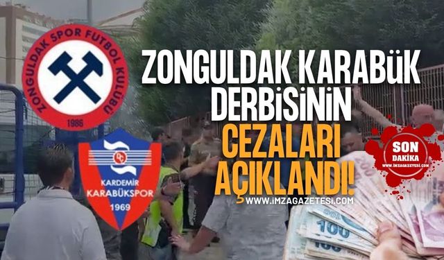 Zonguldak Karabük derbisinin cezaları açıklandı