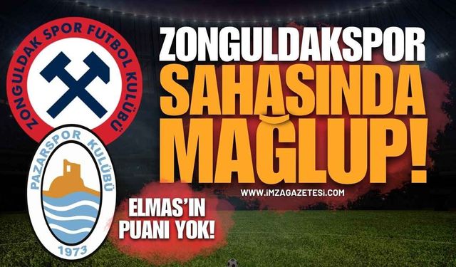 Zonguldakspor Sahasında Pazarspor'a Mağlup Oldu