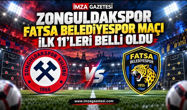 Zonguldakspor Fatsa Belediyespor maçı ilk 11’leri belli oldu