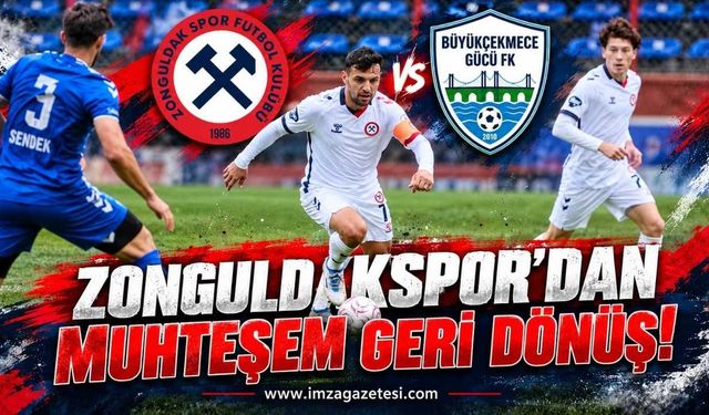 Zonguldakspor'dan Muhteşem Geri Dönüş