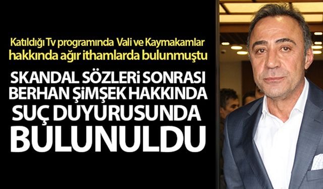 Berhan Şimşek hakkında suç duyurusunda bulunuldu