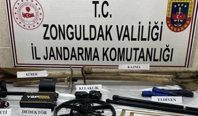 Son Dakika! Zonguldak'ta kaçak kazı yapanlara jandarma operasyonu...