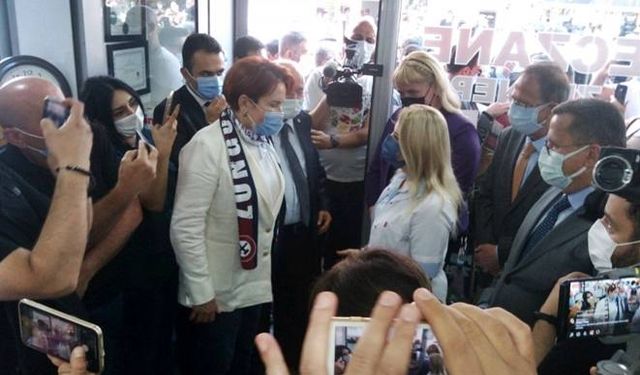 Akşener'den Zonguldak çıkarması... Esnafın sorunlarını, teşkilat şikayetlerini dinledi...