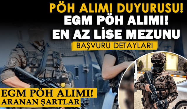 2021 POMEM en az lise mezunu PÖH alımı duyurusu!