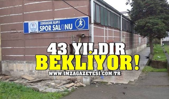 Alaplı ilçesinde 43 yıl önce yapılan spor salonu için talep...