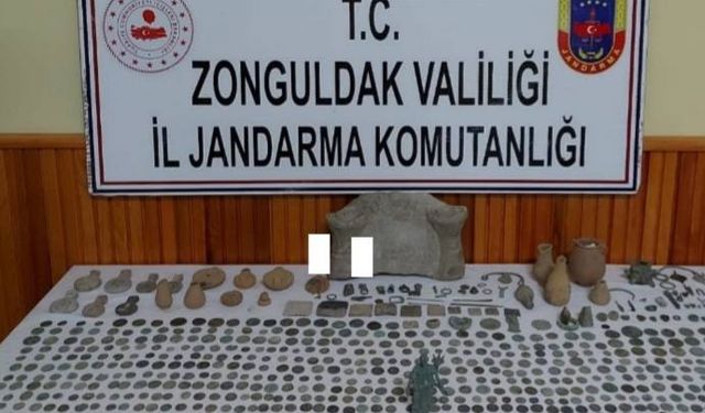 Zonguldak'ta 2 milyonluk büyük tarihi eser operasyonu...