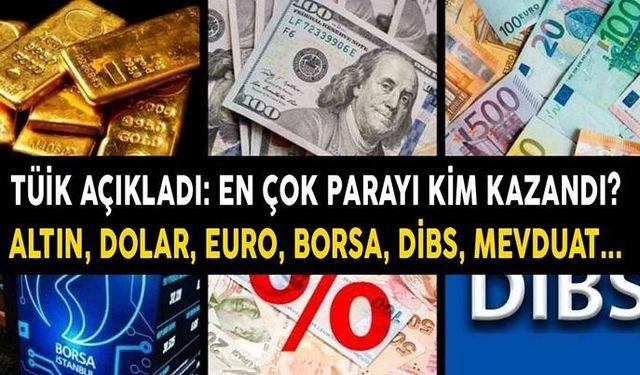 TÜİK açıkladı! En çok hangisi kazandırdı? Altın mı, dolar mı, borsa mı?