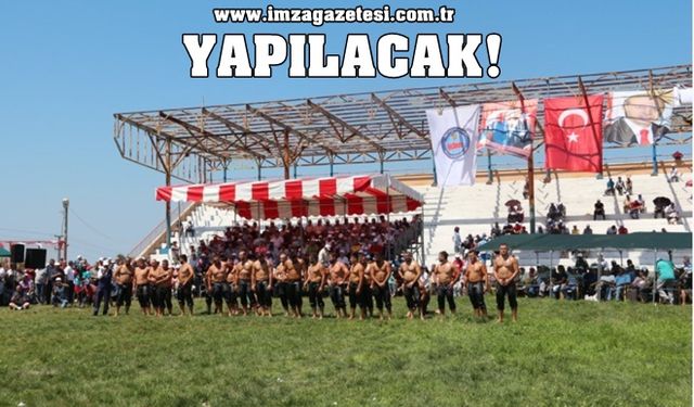 Kozlu Dağköy Yağlı güreş sahasına el atıldı, yapılıyor...