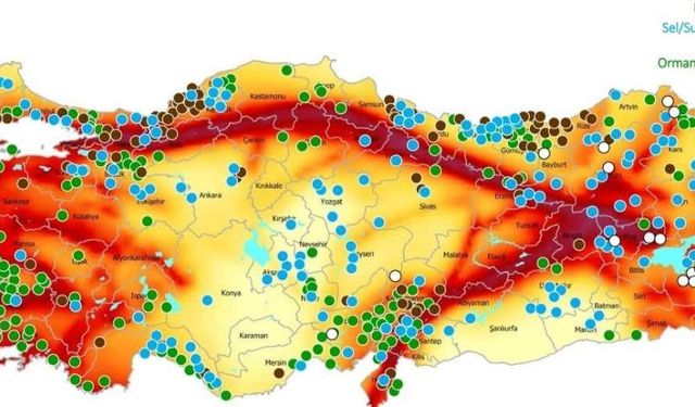 AFAD Türkiye'nin afet risk haritasını çıkardı