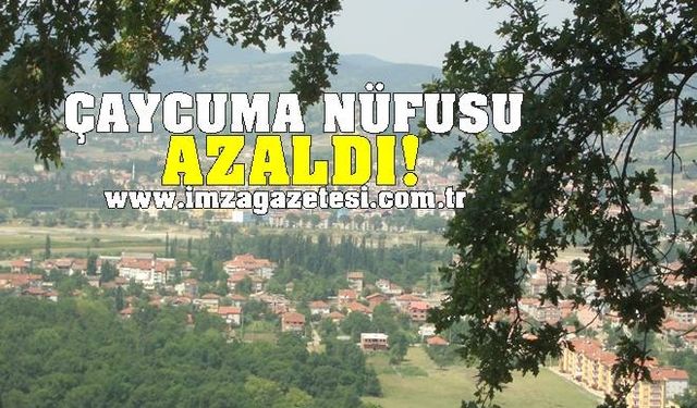 Çaycuma nüfusu azaldı! İşte rakamlar...