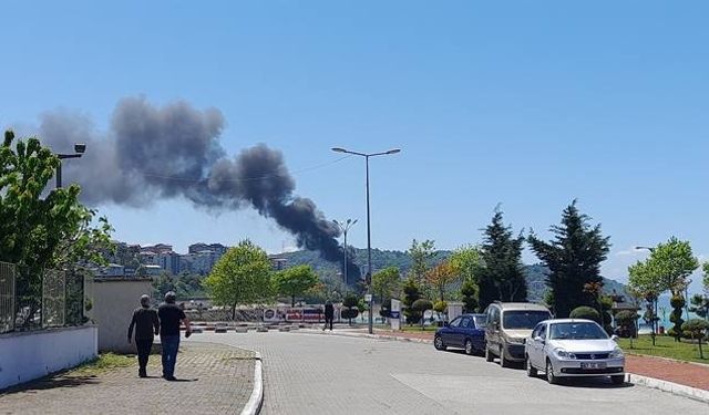 Dolgu alanındaki yangın korkuttu...