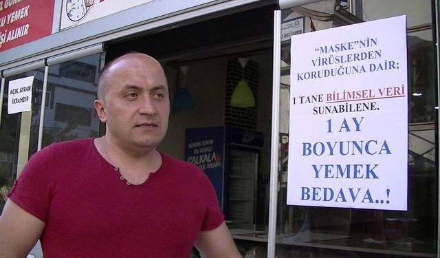 İşyerine "Maskesiz girilebilir" yazısı asınca 40 kez maske takmama cezası...