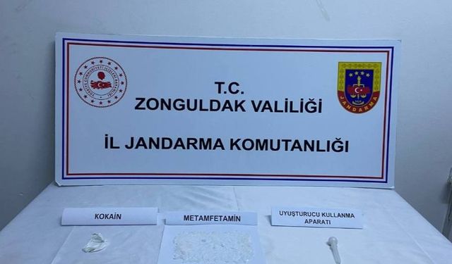 Zonguldak'ın ilçesinde metamfetamin, Kokain ve uyuşturucu ele geçirildi...