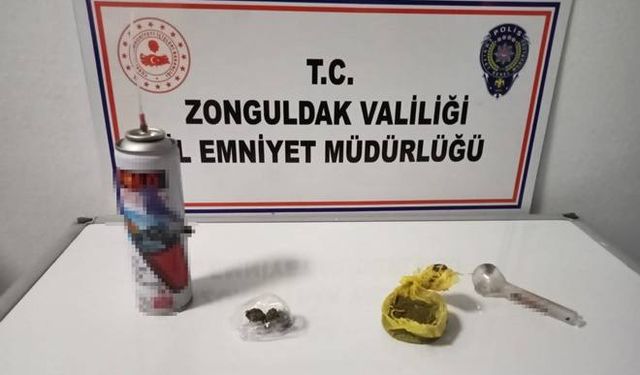 Çaycuma'da polisin aradığı şüphelinin üzerinden uyuşturucu çıktı...