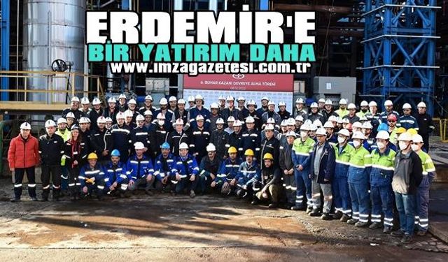 Erdemir’e enerji tasarrufu sağlayacak yeni buhar kazanı devreye alındı...