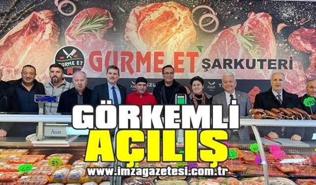 Çaycuma'da Gurme Et Şarküteri görkemli şekilde açıldı...